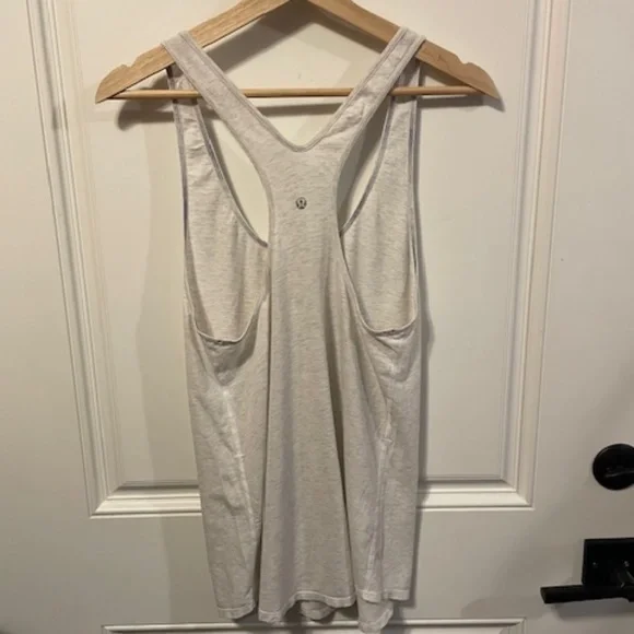 LULULEMON OM RACERBACK - HEATHERED WHITE - Picture 7 of 8